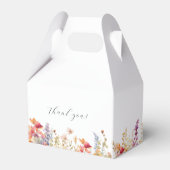 モダン ワイルドフラワー ブライダルシャワー フェイバーボックス (裏面サイド)