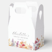 モダン ワイルドフラワー ブライダルシャワー フェイバーボックス (オープン)