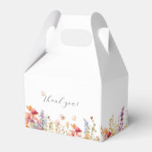 モダン,ワイルドフラワー,赤ちゃんシャワー フェイバーボックス (裏面サイド)