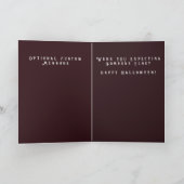 モダン ヴァンパイアのグリーティング フラット ホリデー カード (内部)