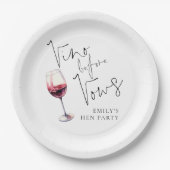 モダン ヴィノ ビフォー ヴォウズ ハン パーティ ペーパープレート (正面)