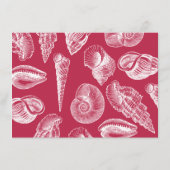 モダン ヴィバ マゼンタ ビーチ シー シェル ディレクション エンクロージャーカード (裏面)