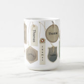 モダン-ヴィンテージの名前ラベル ユニーク | パーソナライズされた コーヒーマグカップ (中央)