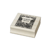 モダン ヴィンテージ フラワーフレーム 図書館から ラバースタンプ (スタンプ)