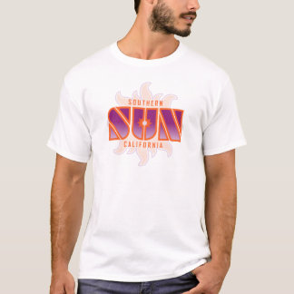 モダン ヴィンテージ ホワイト ソーカル サン Tシャツ