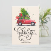 モダン ヴィンテージ レッド カー フラット シーズンカード (スタンド正面)