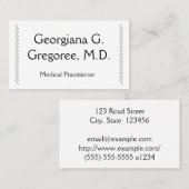 モダン&一般開業医の名刺 名刺 (正面/裏面)