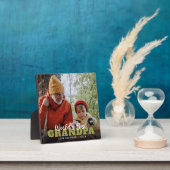 モダン「世界の最高のおじいちゃんカスタム写真 フォトプラーク (インサイチュ)