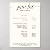 モダン，価格表ポスター ポスター (正面)