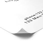 モダン，価格表ポスター ポスター (角)