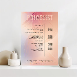 モダン，価格表ポスター ポスター