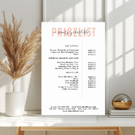 モダン，価格表ポスター ポスター