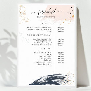 モダン，価格表ポスター ポスター