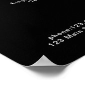 モダン，価格表ポスター ポスター (角)