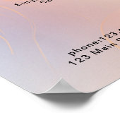 モダン，価格表ポスター ポスター (角)