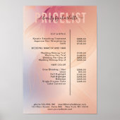 モダン，価格表ポスター ポスター (正面)