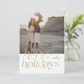 モダン 偽金 ハッピー ホリデー 5 枚の写真 シーズンカード (スタンド正面)
