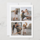 モダン 偽金 ハッピー ホリデー 5 枚の写真 シーズンカード (裏面)