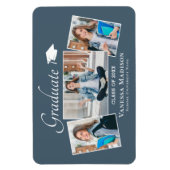 モダン |写真エレガントの3つの発表 マグネット (縦)