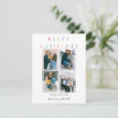 モダン |写真コラージュのクリスマスホリデーカード シーズンカード (スタンド正面)