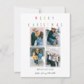 モダン |写真コラージュのクリスマスホリデーカード シーズンカード (正面)