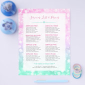 モダン《写真》ぼけ味グリッターサービス価格表 チラシ (シングル)