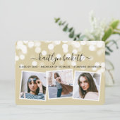 モダン《写真》ぼけ味ライト3写真卒業 案内状 (スタンド正面)