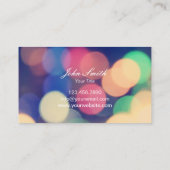 モダン《写真》ぼけ味ラカスタムイト写真 名刺 (裏面)