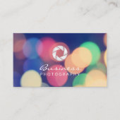 モダン《写真》ぼけ味ラカスタムイト写真 名刺 (正面)