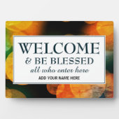 モダン《写真》ぼけ味歓迎賛美 フォトプラーク (正面)