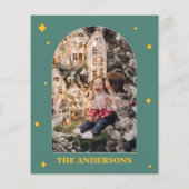 モダン,写真,明るい色のクリスマスカード (裏面)