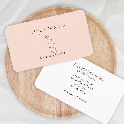 モダン，助産師，誕生ドゥラ 名刺