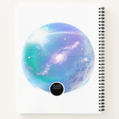 モダン〔占星術の〕十二宮図サインアクエリアス引用文エアエレメント ノートブック (裏面)