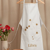 モダン〔占星術の〕十二宮図サイン金ゴールドライブラリ |エアエレメント エプロン
