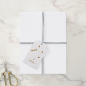 モダン〔占星術の〕十二宮図サイン金ゴールドライブラリ |エアエレメント ギフトタグ (より糸付き)