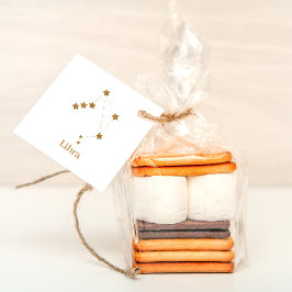 モダン〔占星術の〕十二宮図サイン金ゴールドライブラリ |エアエレメント フェイバータグ