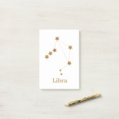 モダン〔占星術の〕十二宮図サイン金ゴールドライブラリ |エアエレメント ポストイット (デスク上)