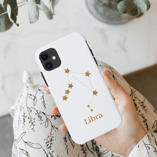 モダン〔占星術の〕十二宮図サイン金ゴールドライブラリ エアエレメント iPhone 11 ケース