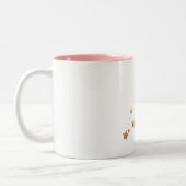 モダン〔占星術の〕十二宮図サイン金ゴールドレオ |要素火災 ツートーンマグカップ (左)