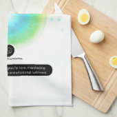 モダン〔占星術の〕十二宮図徴候がん引用文水素子 キッチンタオル (四つ折り)