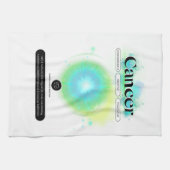 モダン〔占星術の〕十二宮図徴候がん引用文水素子 キッチンタオル (横)