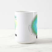 モダン〔占星術の〕十二宮図徴候がん引用文水素子 コーヒーマグカップ (中央)