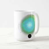 モダン〔占星術の〕十二宮図徴候がん引用文水素子 コーヒーマグカップ (正面右)