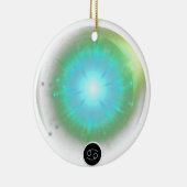 モダン〔占星術の〕十二宮図徴候がん引用文水素子 セラミックオーナメント (右)