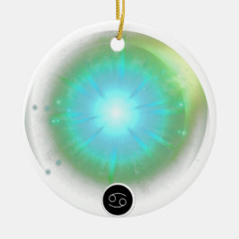 モダン〔占星術の〕十二宮図徴候がん引用文水素子 セラミックオーナメント