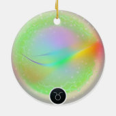 モダン〔占星術の〕十二宮図標識タウロス引用文地球要素 セラミックオーナメント (裏面)