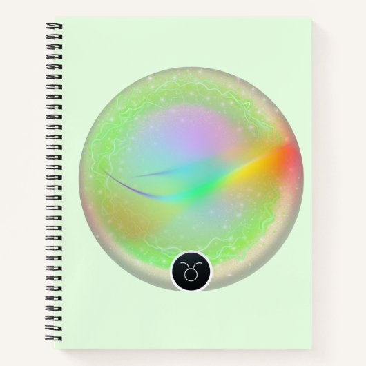 モダン〔占星術の〕十二宮図標識タウロス引用文地球要素 ノートブック (正面)