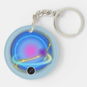 モダン〔占星術の〕十二宮図標識射手座引用文要素火災 キーホルダー (裏面)