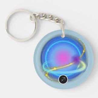 モダン〔占星術の〕十二宮図標識射手座引用文要素火災 キーホルダー