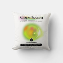 モダン〔占星術の〕十二宮図標識山羊座引用文地球要素 クッション